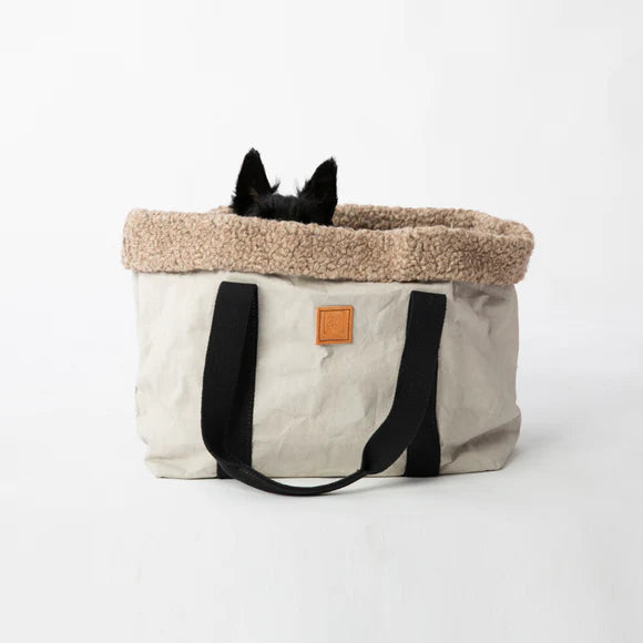 Medium Dog Carrier Dorothea Boucle Wool Everyday Bag