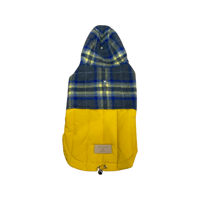 Erin Double Face, Down Puffer Dog Hoodie For Winter