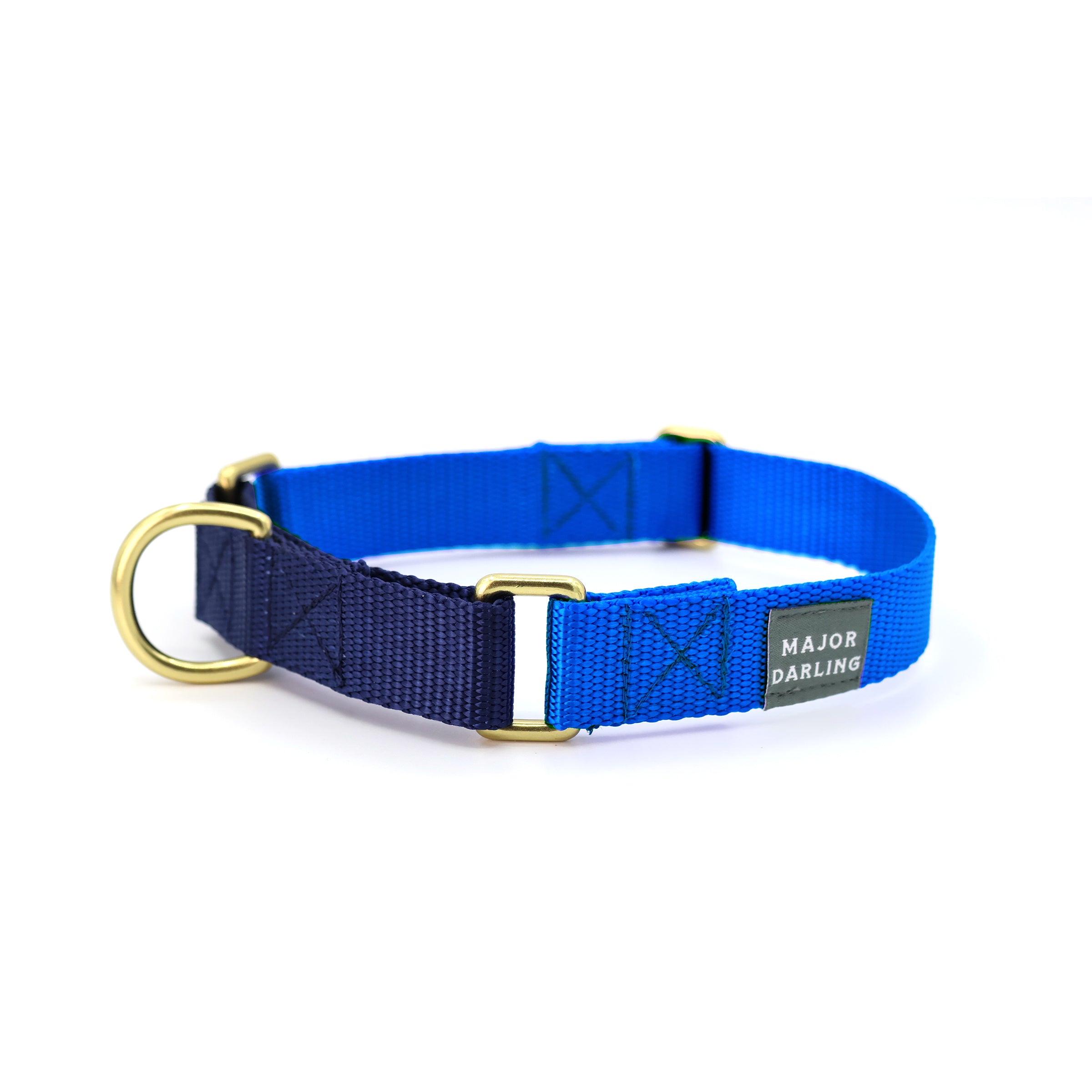 Martingale Dog Collar | Cobalt + Navy