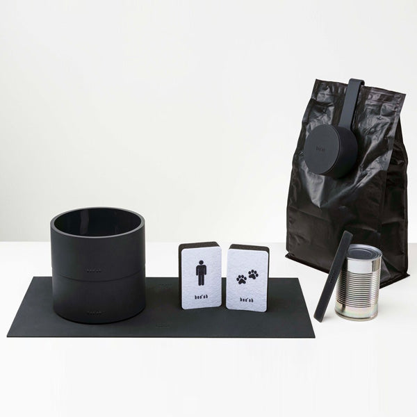 MOGO Minimalist Feeding Kit | Designer Dog Bowls & Tray Set