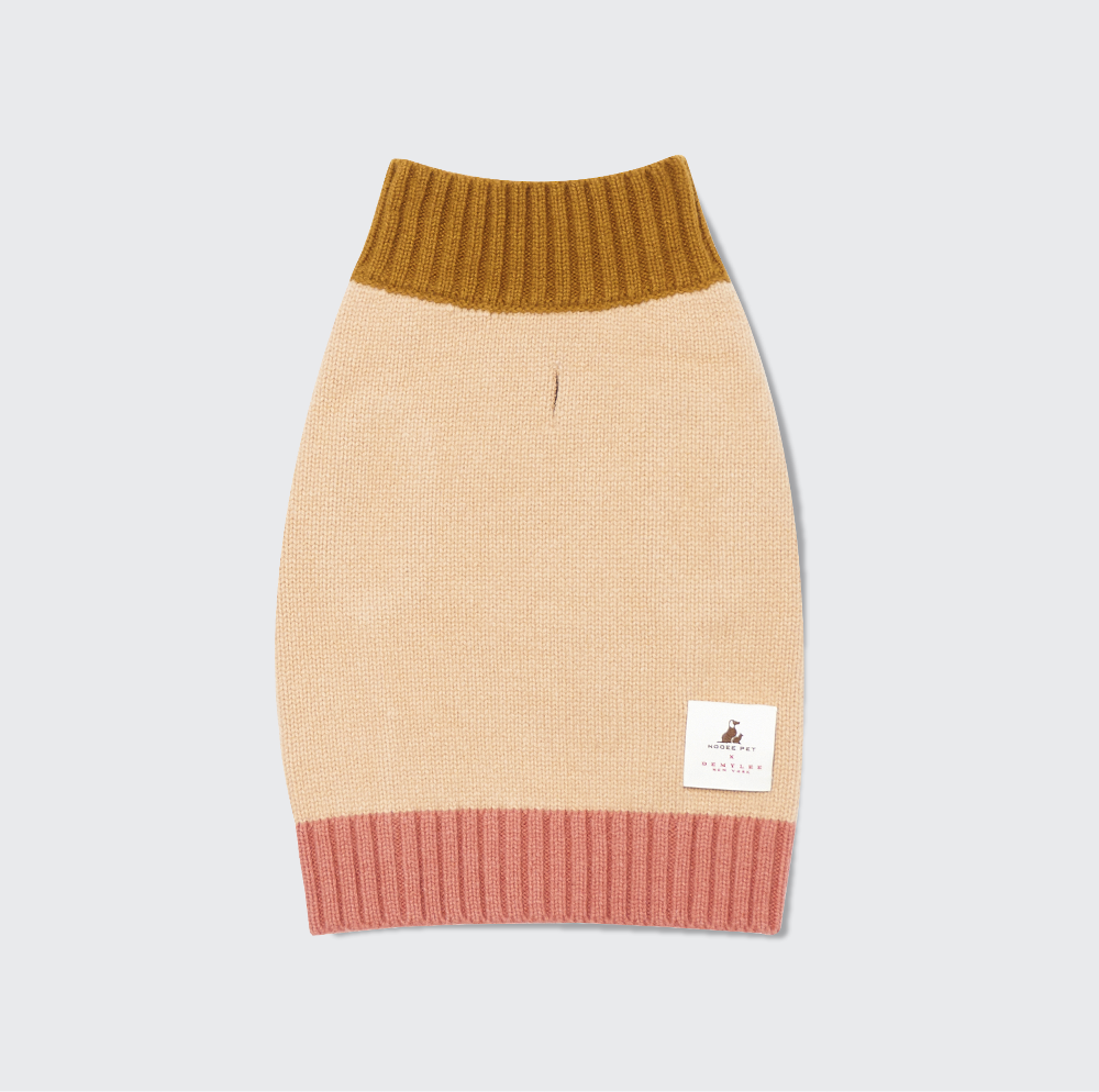 Nooee Pet Fawn Sweater For Small Dogs | 100% Merino Wool