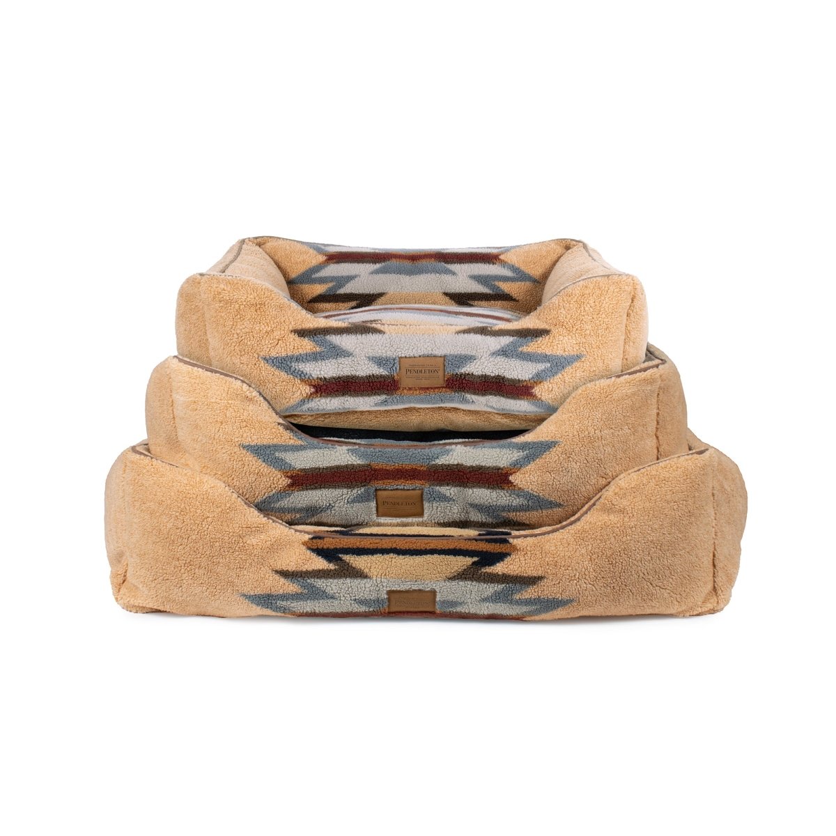 Pendleton Berber Kuddler Pet Beds, High-Quality, Durable Bolster Dog Beds, Removable Covers