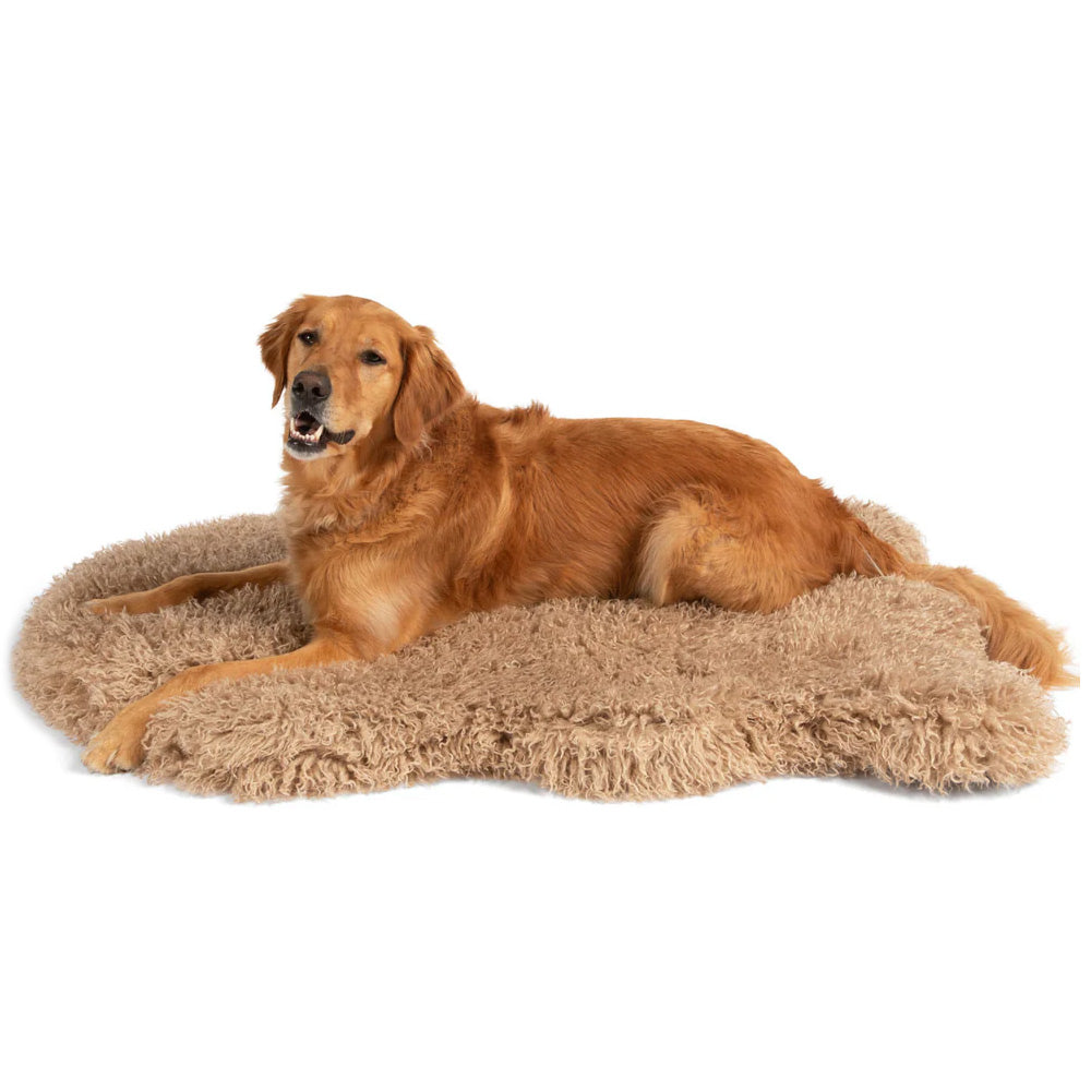 PupRug Luxury Faux Fur Orthopedic Dog Bed - Plush Sheep Waterproof Cover