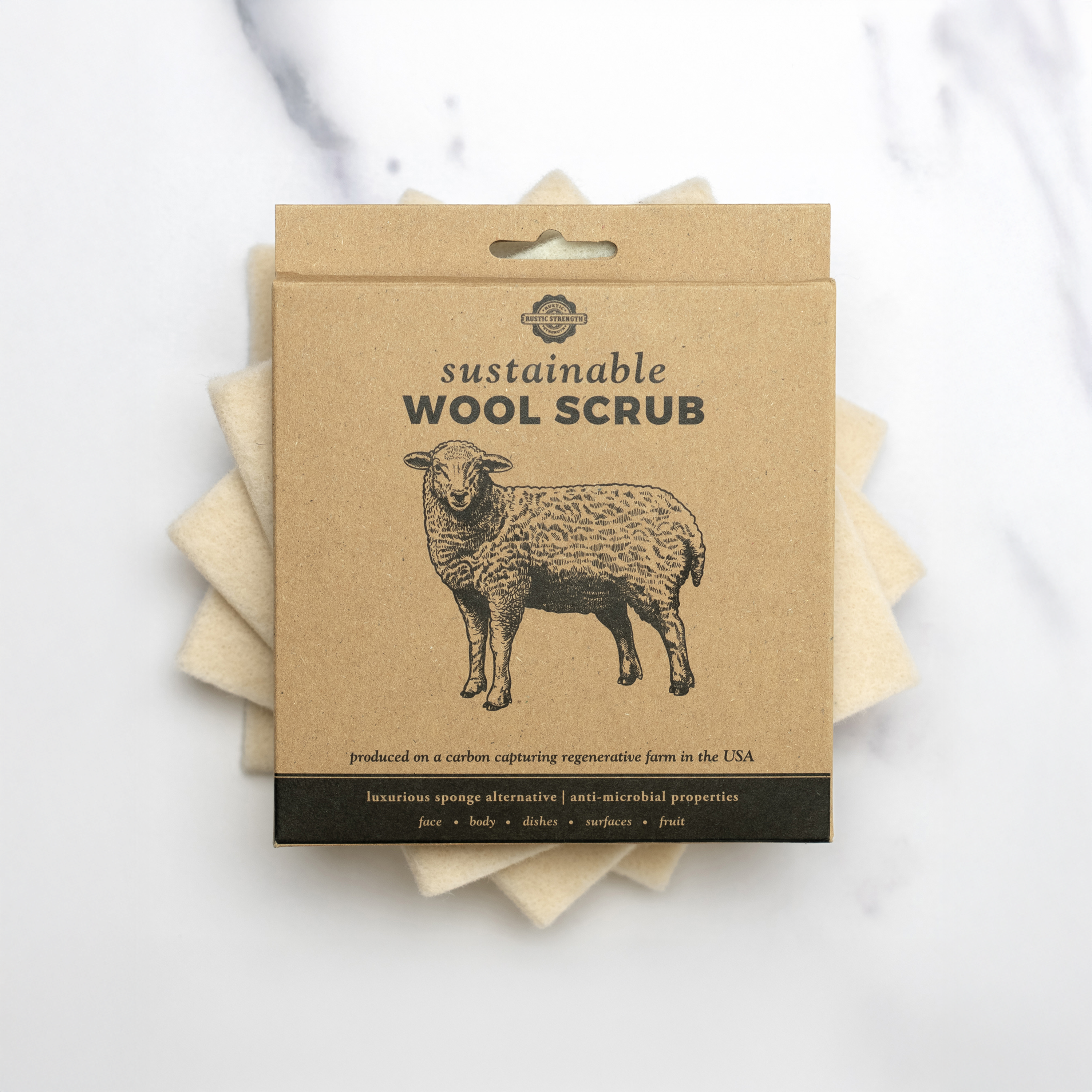 Sustainable Wool Scrub